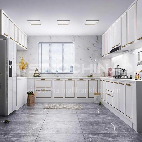 Classical style PVC with HDF Kitchen cabinet-GK-769